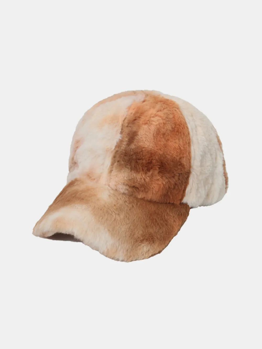 Fuzzy Acrylic Baseball Cap Caramel One Size Easy Apparels