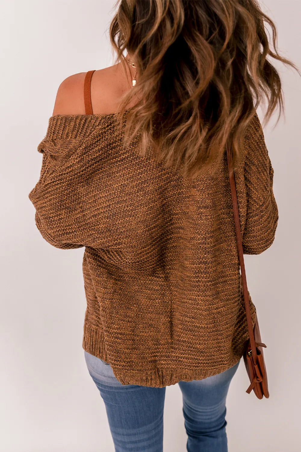 Cable-Knit Open Front Cardigan Easy Apparels