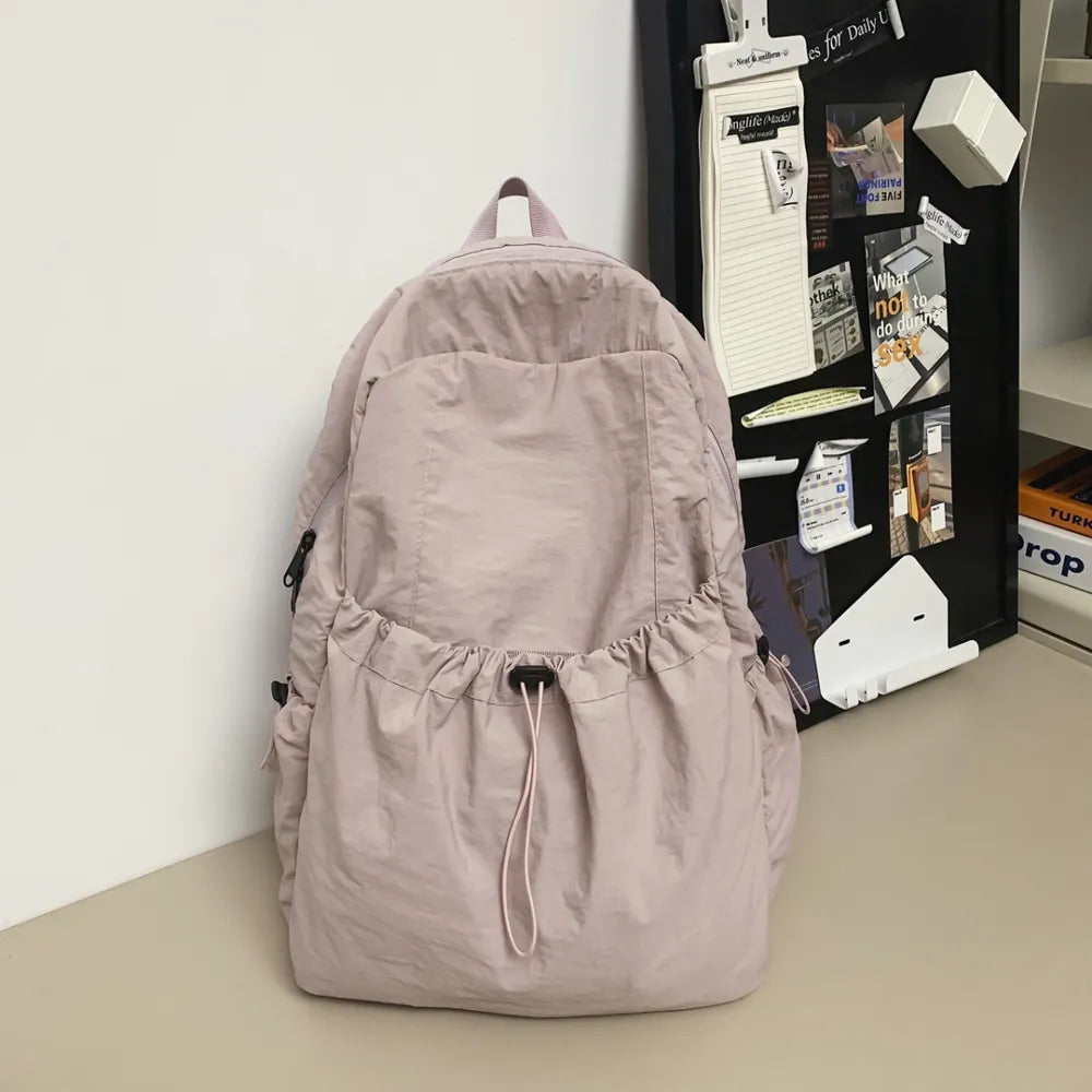 Drawstring Nylon Backpack Bag Easy Apparels