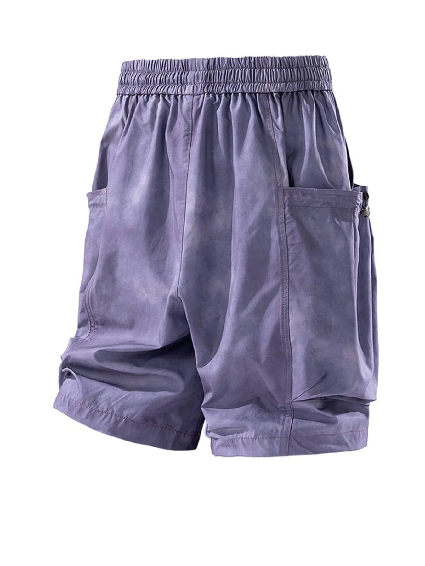 Men's Full Size Elastic Waist Cargo Shorts with Multi-Pockets Plus Size Easy Apparels