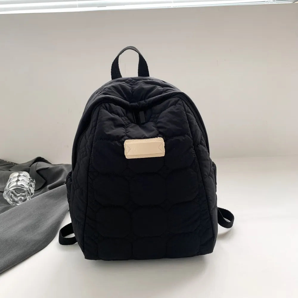 Quilted Polyester Backpack Bag Easy Apparels