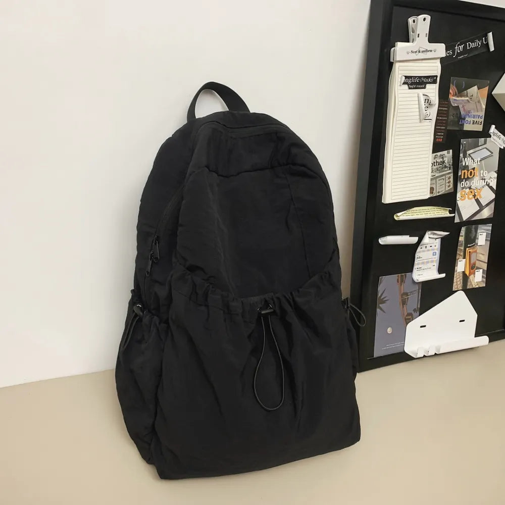 Drawstring Nylon Backpack Bag Easy Apparels