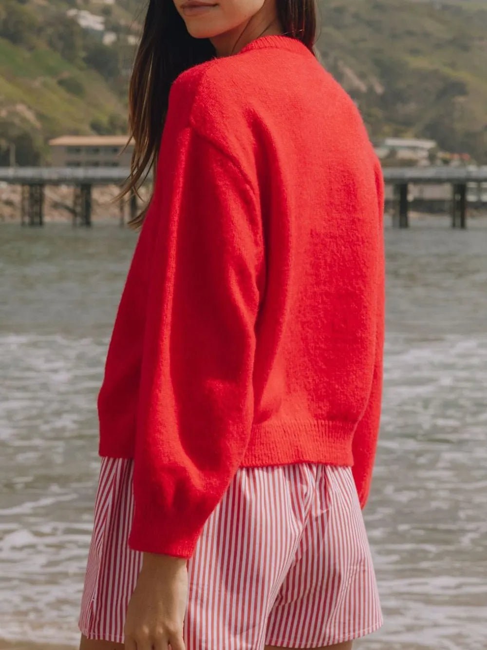 Button Down Long Sleeve Cardigan Easy Apparels