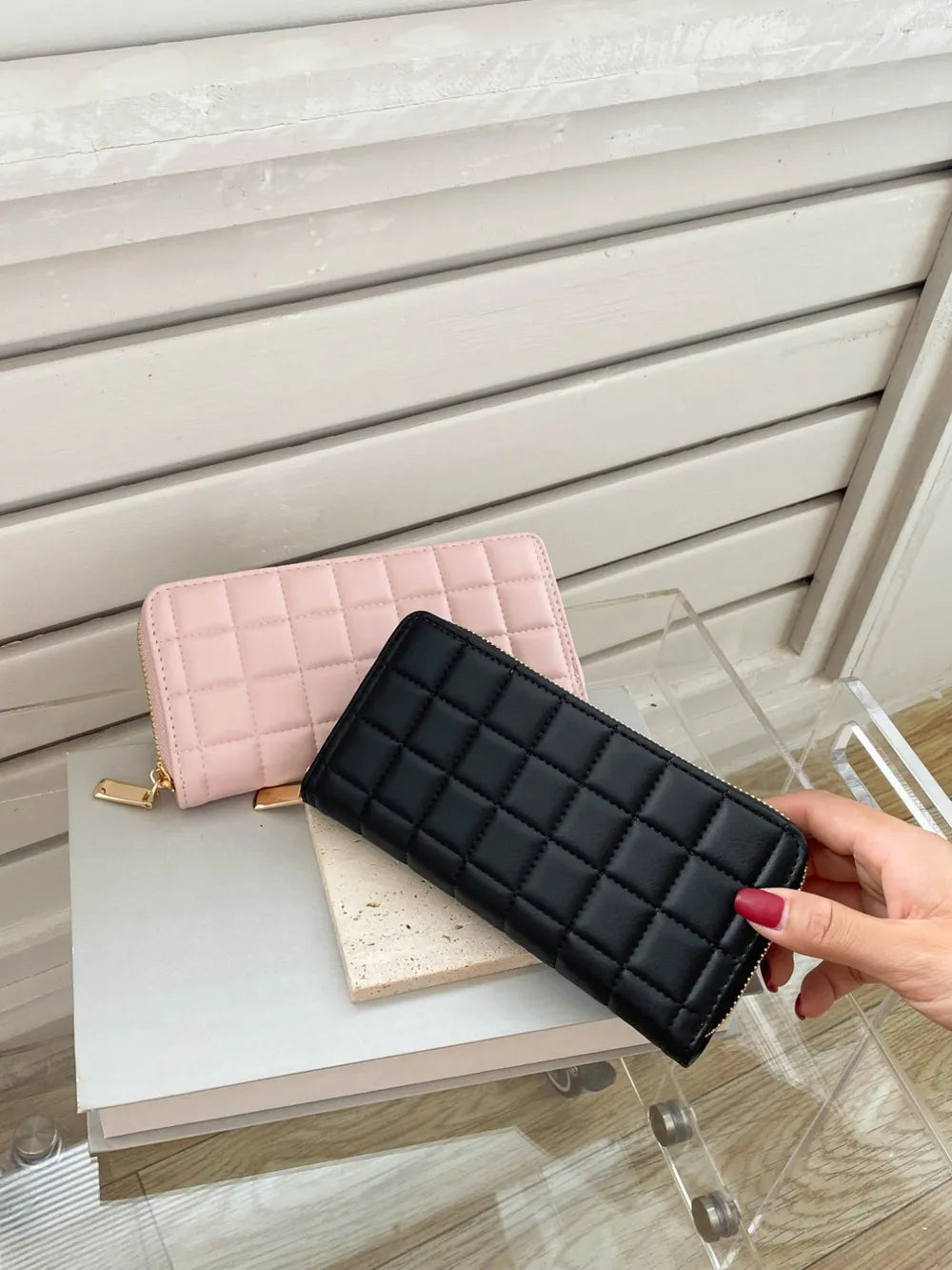 PU Leather Solid Color Wallet Easy Apparels