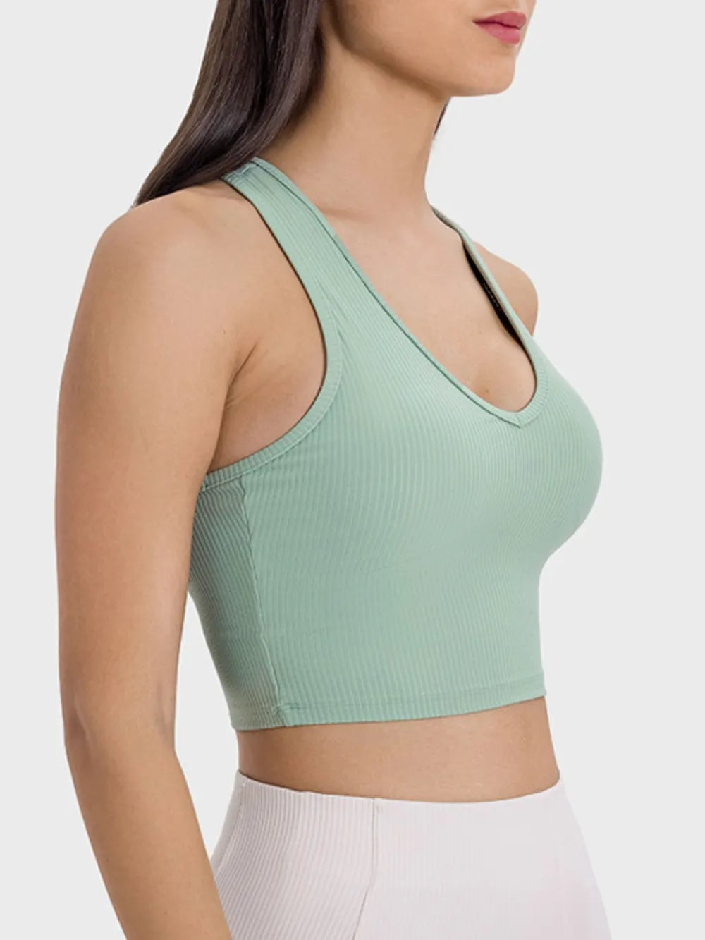 Millennia Scoop Neck Wide Strap Active Tank Easy Apparels