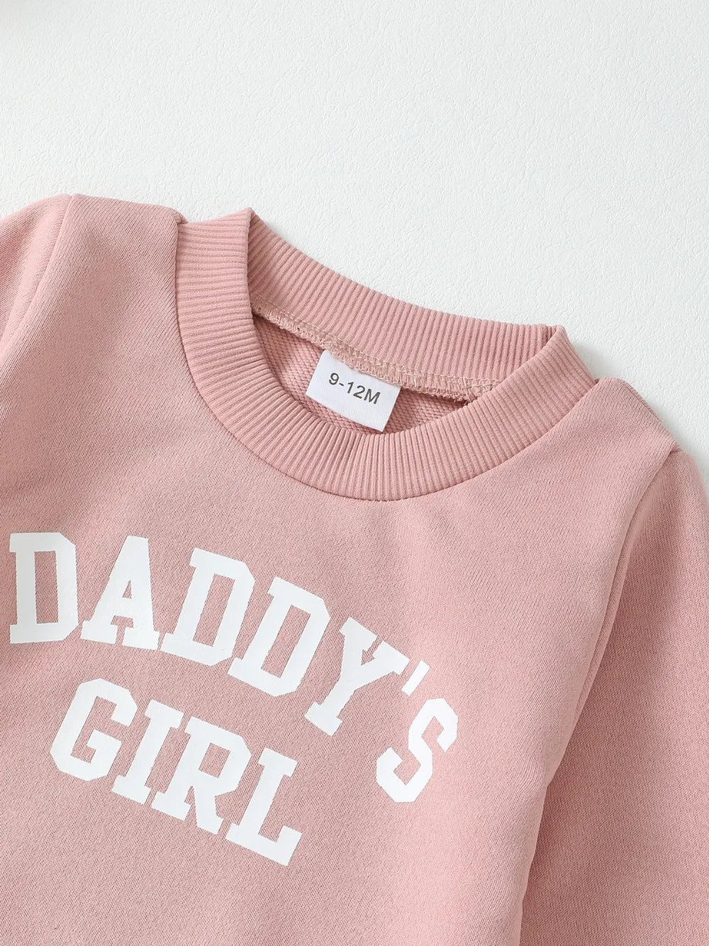 Children's Letter Graphic Sweatshirt and Pants Set Easy Apparels