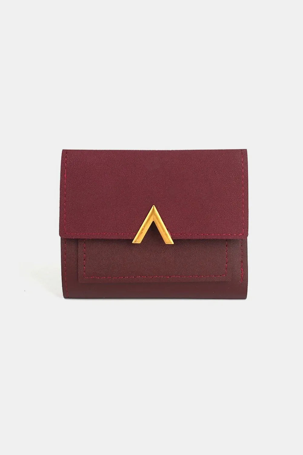 Zenana Compact Trifold Wallet Wine One Size Easy Apparels