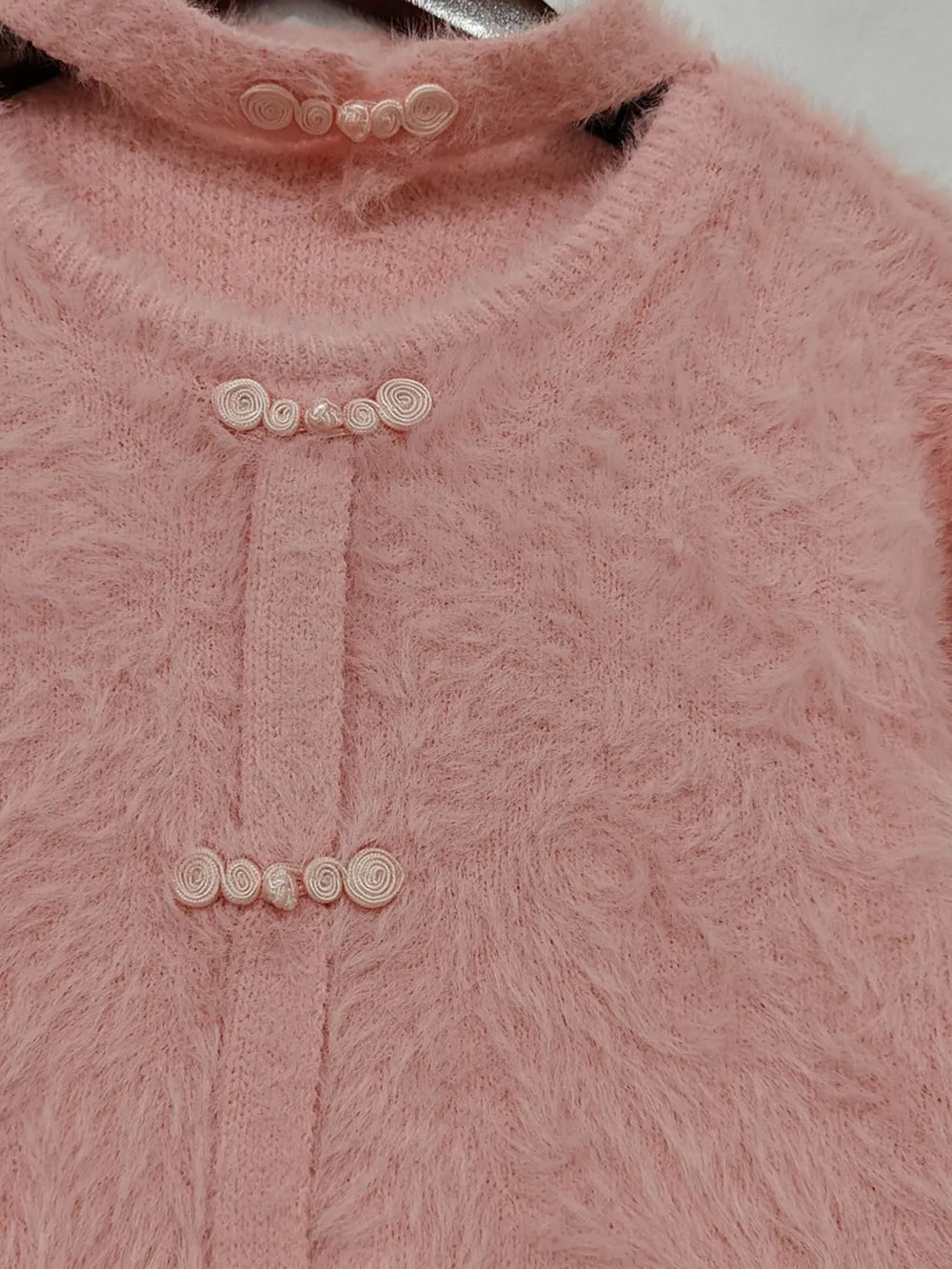 Cutout Knot Button Long Sleeve Cardigan Easy Apparels