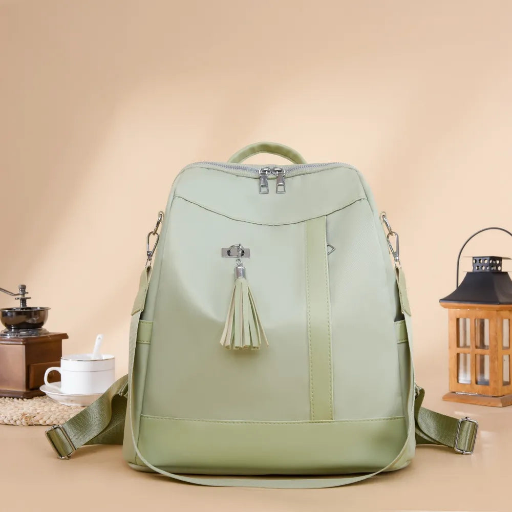 Tassel Oxford Cloth Backpack Bag Easy Apparels