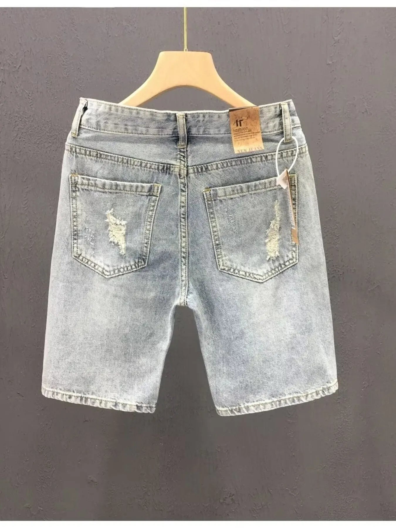 Men's Distressed Wash Denim Shorts Easy Apparels