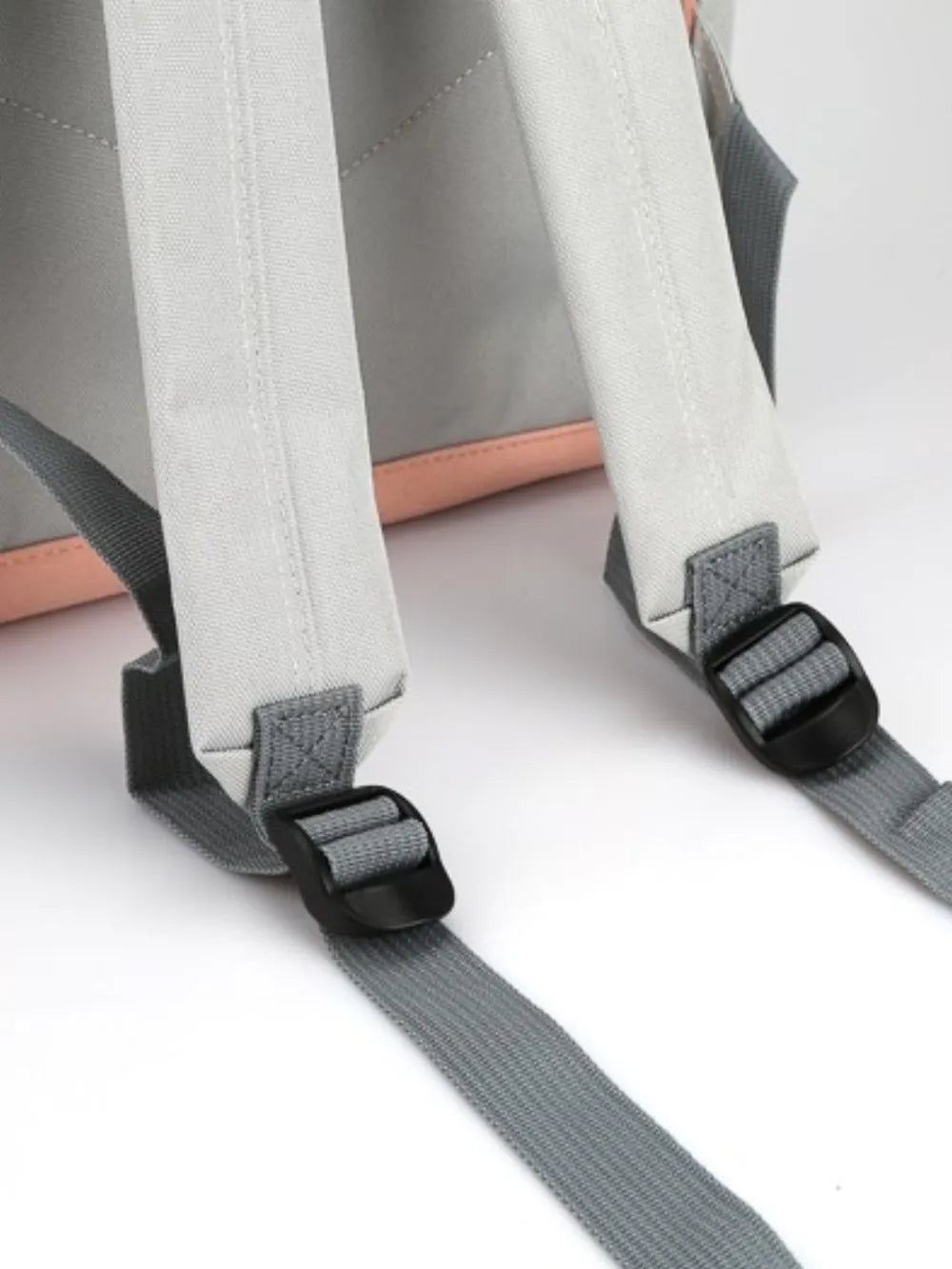 Himawari Contrast Waterproof Canvas Backpack Bag with Side Pockets Easy Apparels