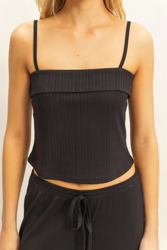 HYFVE Rib Knit Cami Top and Pants Set Easy Apparels
