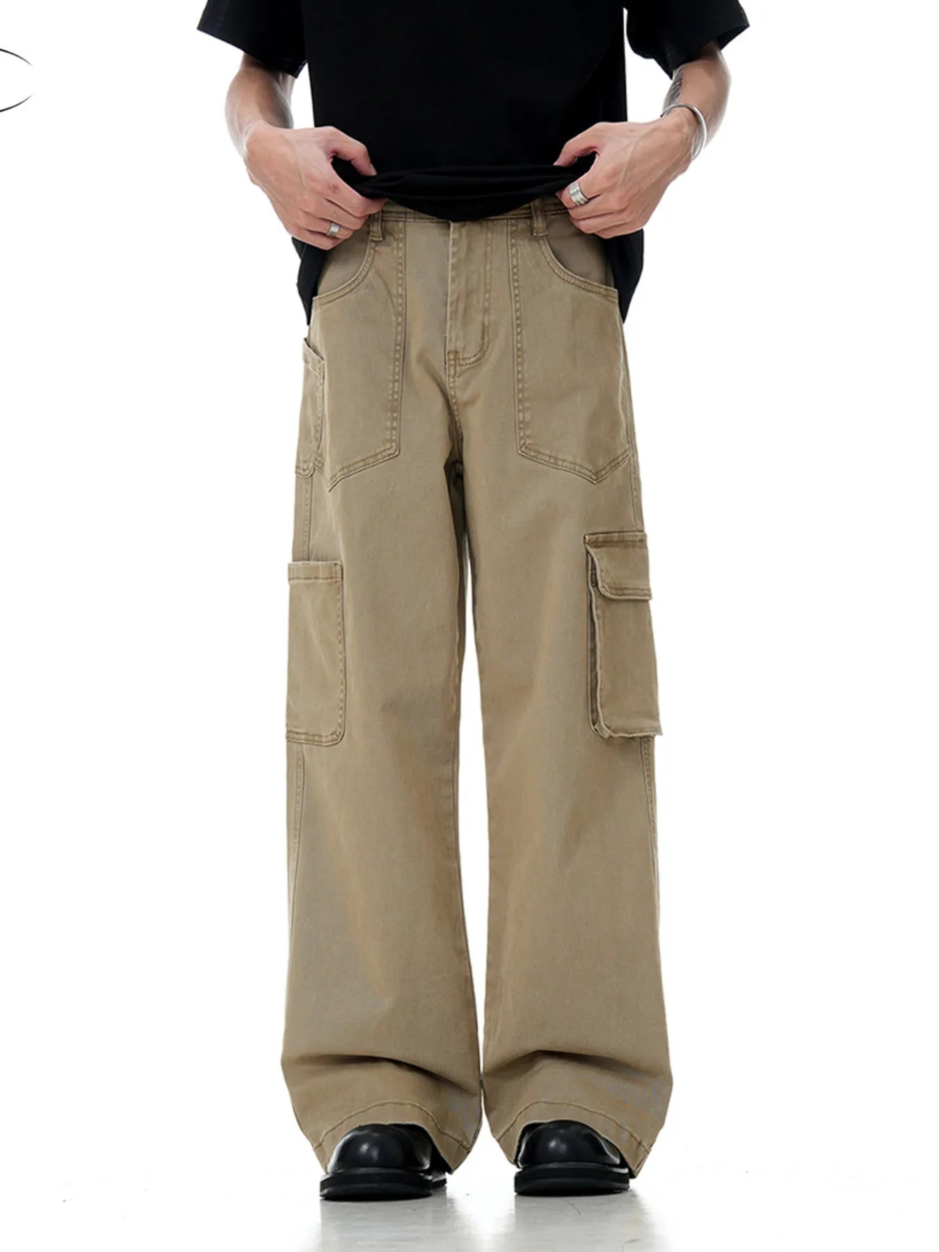 Men's Wide Leg Cargo Pants Easy Apparels