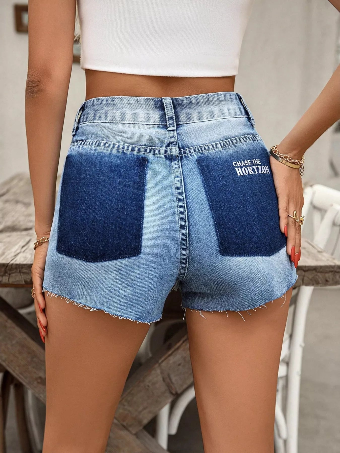 Raw Hem Denim Shorts Easy Apparels
