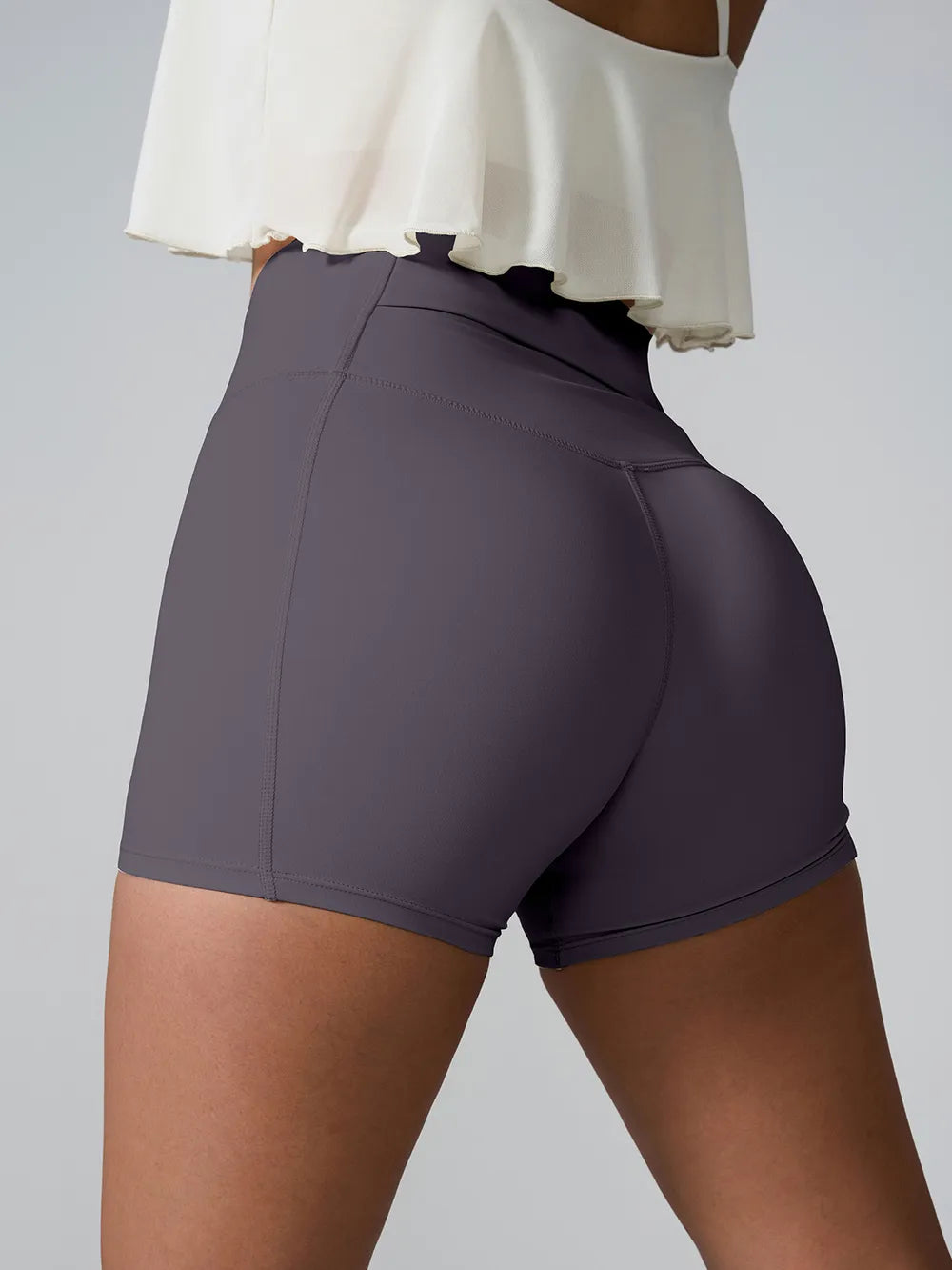 High Waist Active Shorts Easy Apparels