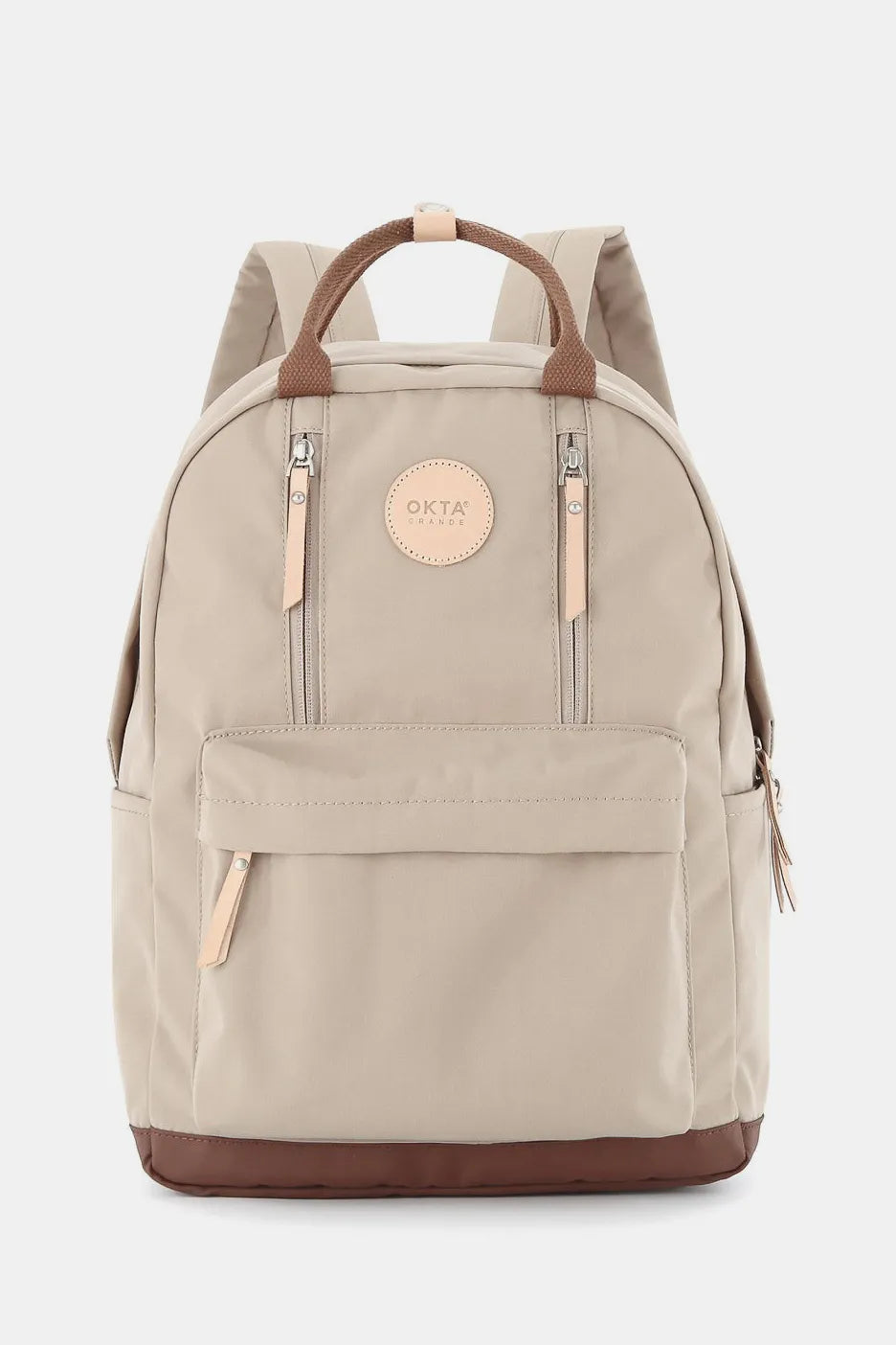 Himawari Waterproof Backpack Bag with Multilayer Pockets Khaki One Size Easy Apparels