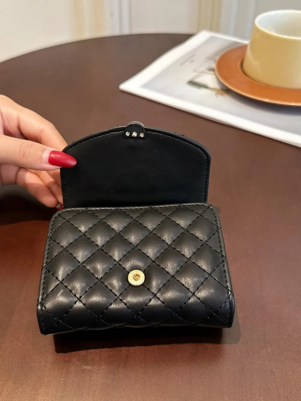 PU Leather Solid Color Wallet Easy Apparels