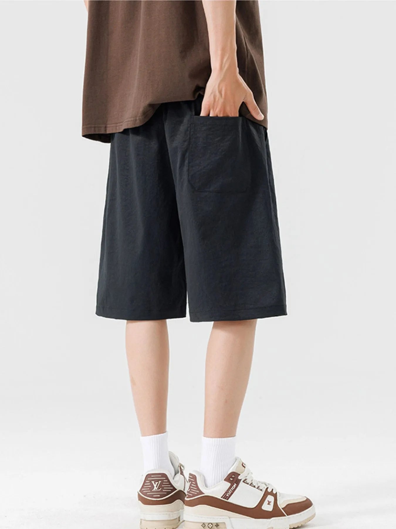 Men's Plus Size Casual Drawstring Basketball Shorts Easy Apparels