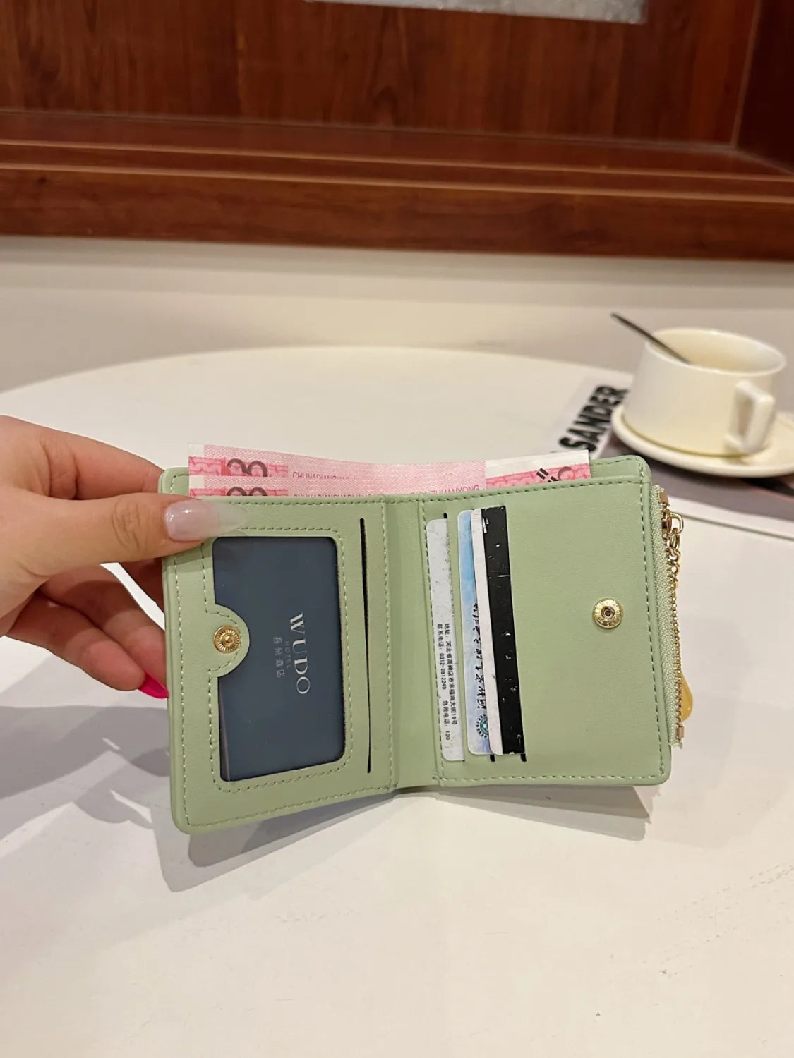 PU Leather Color Block Wallet Easy Apparels