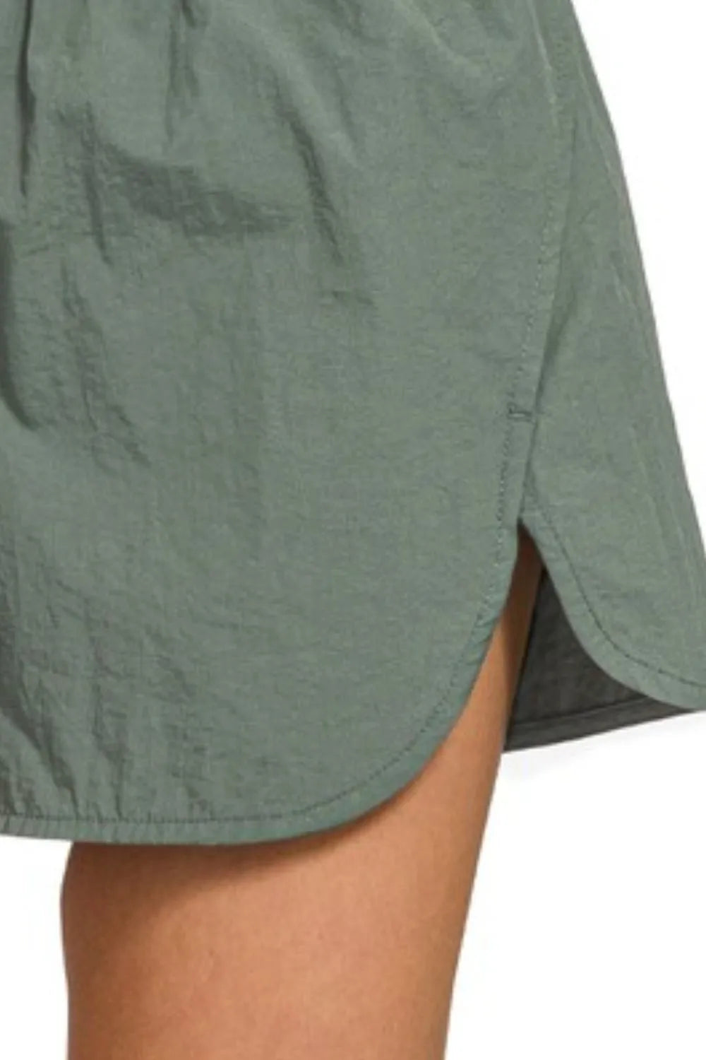 Zenana Windbreaker Smocked Waistband Running Shorts Easy Apparels
