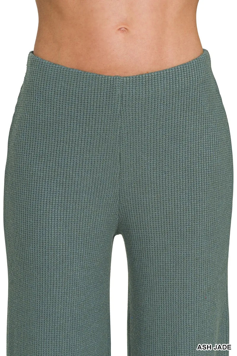 Zenana Mock Neck Top and Pants Sweater Set Easy Apparels