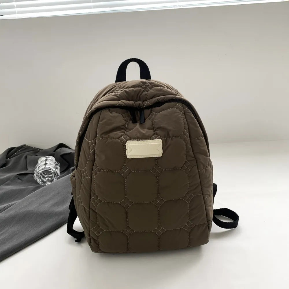 Quilted Polyester Backpack Bag Easy Apparels