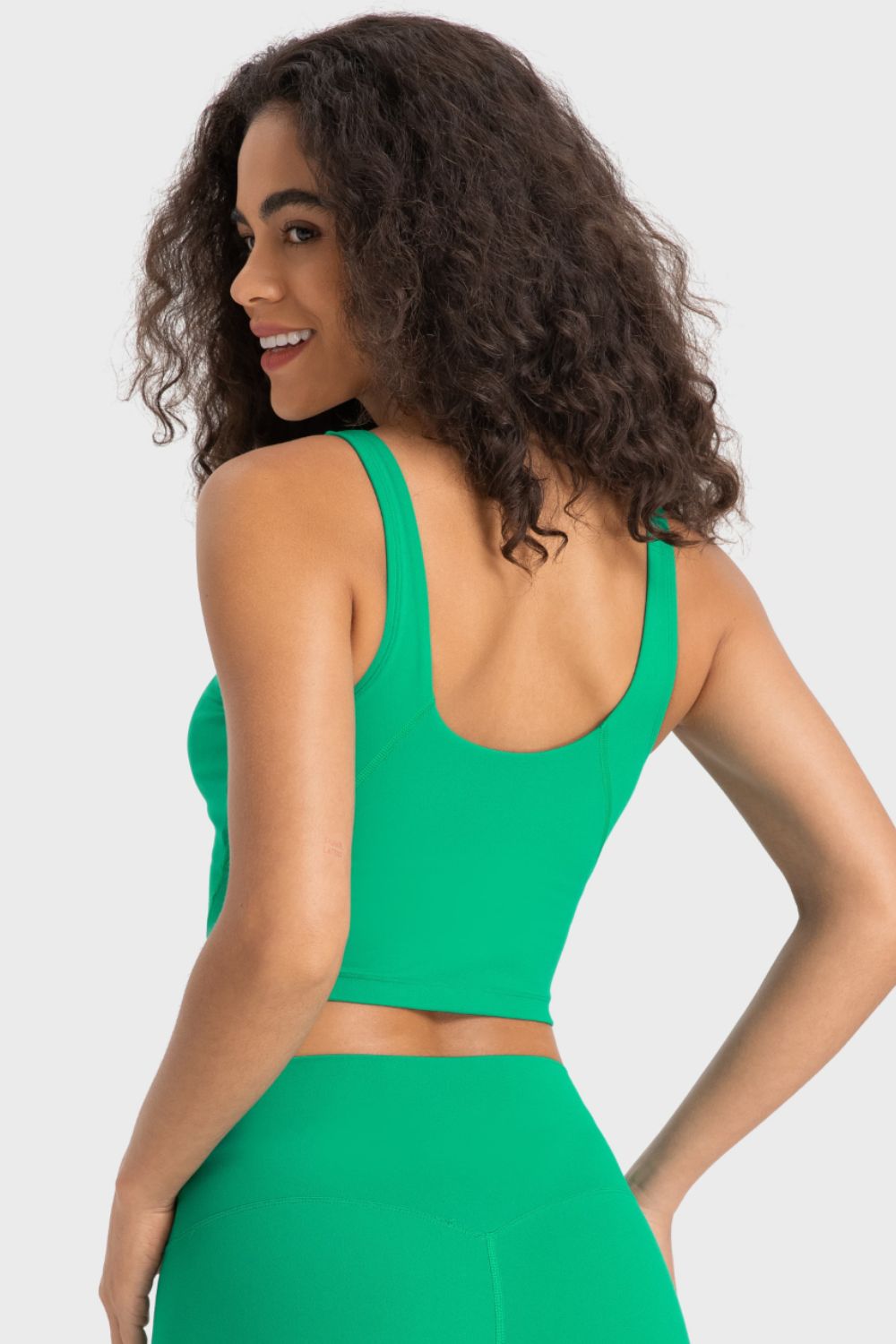 Millennia Deep V-Neck Crop Sports Bra Easy Apparels