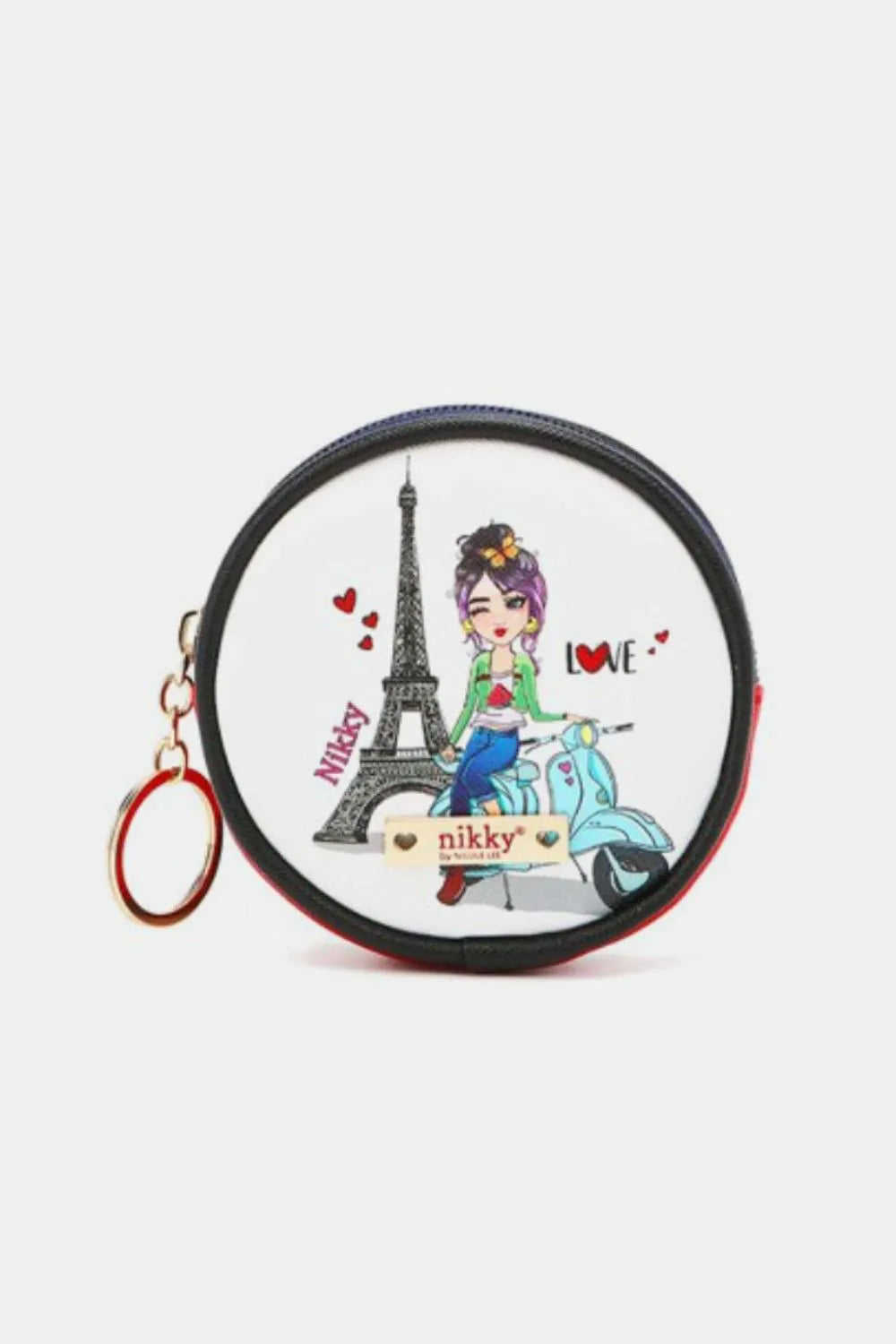 Nicole Lee USA Keychain Round Coin Purse Easy Apparels