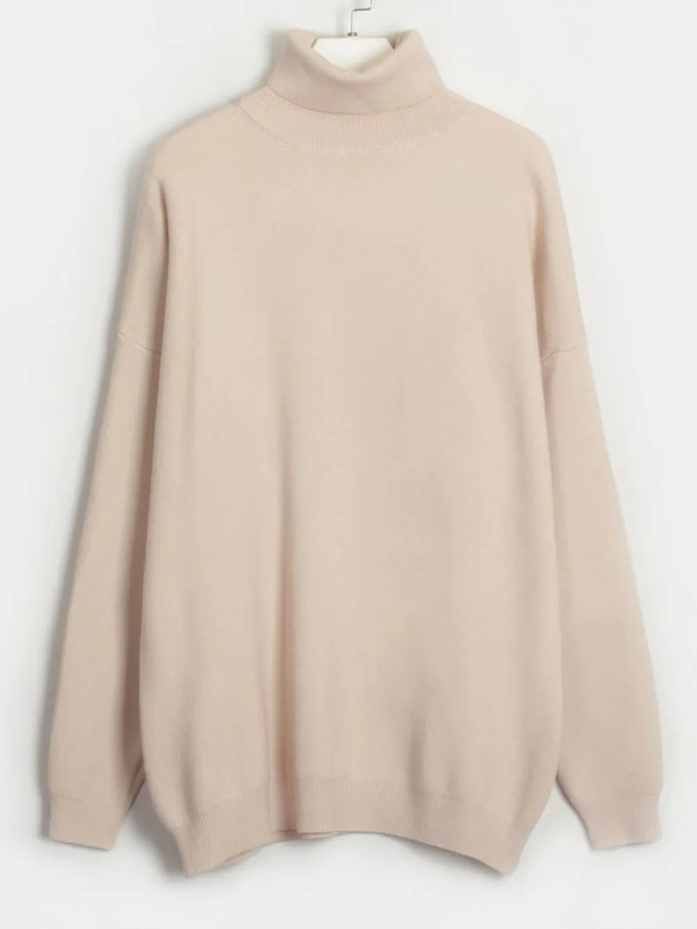 Turtleneck Long Sleeve Top and Drawstring Pants Sweater Set Easy Apparels