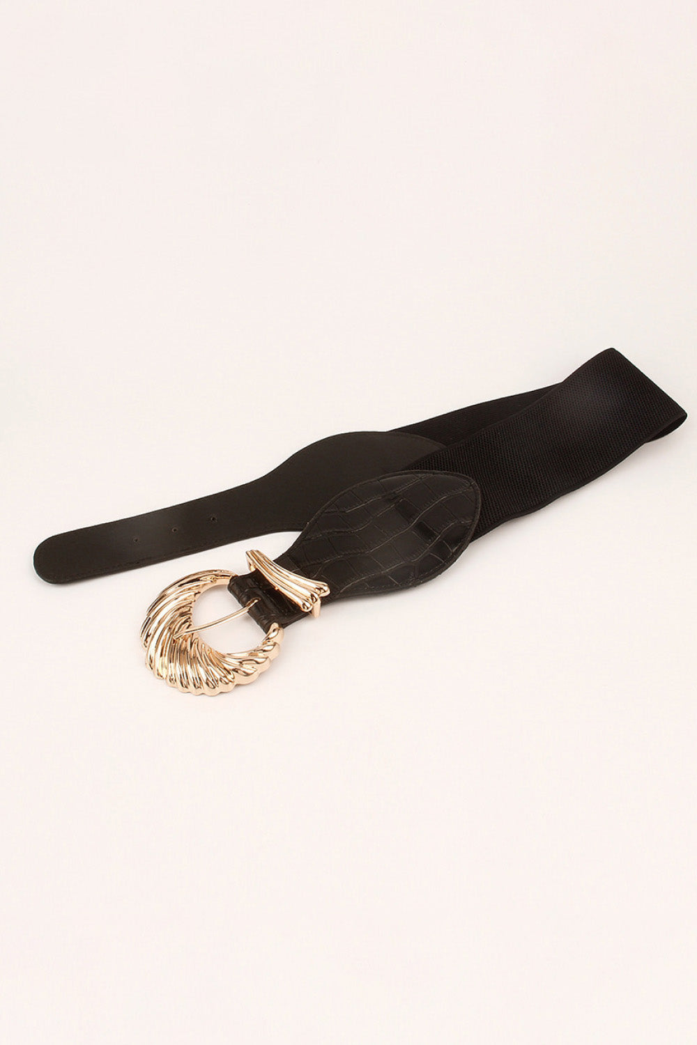 Shell Alloy Buckle Elastic Belt Easy Apparels