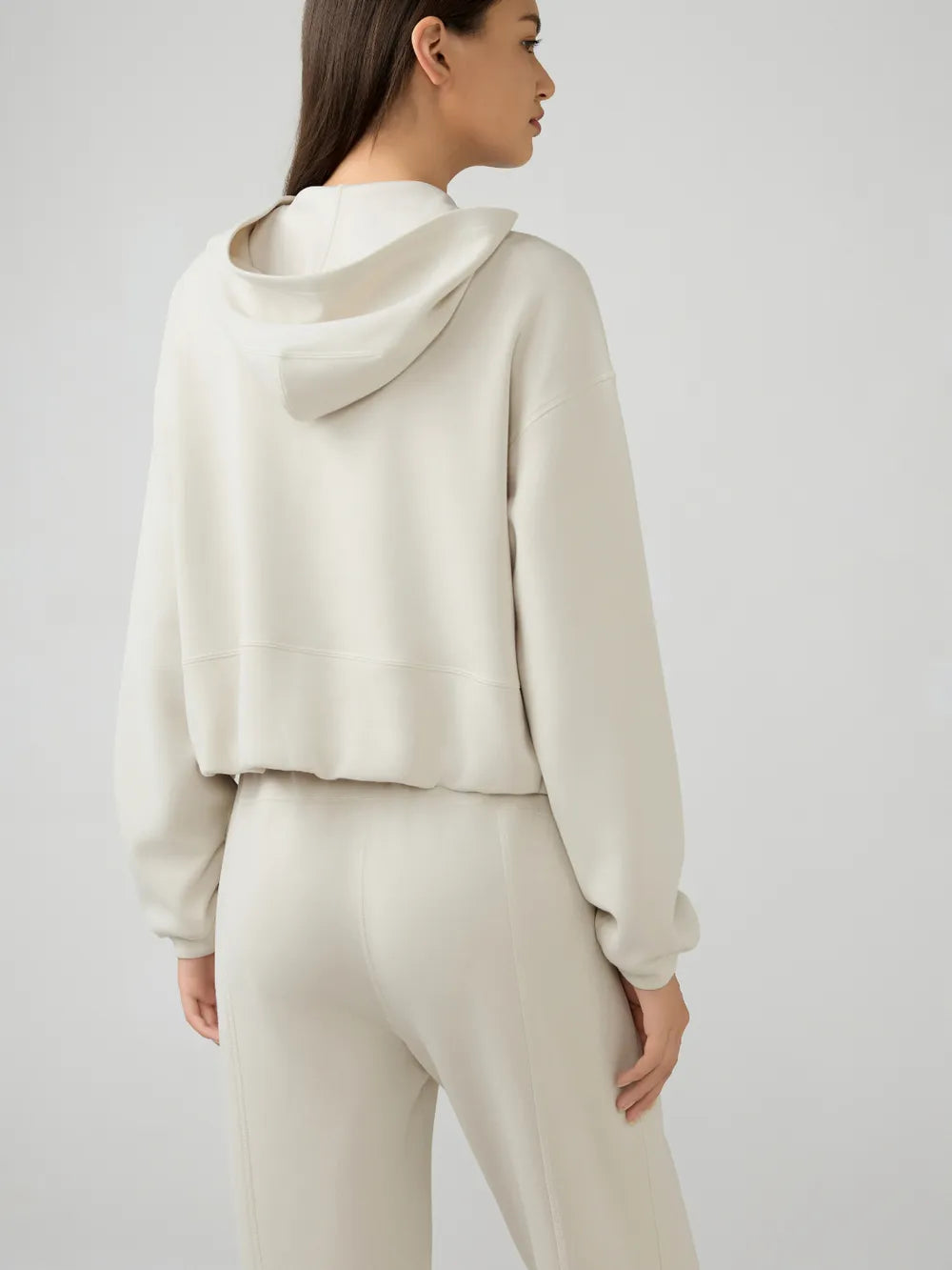 Millennia Zip Up Dropped Shouder Active Hooded Easy Apparels