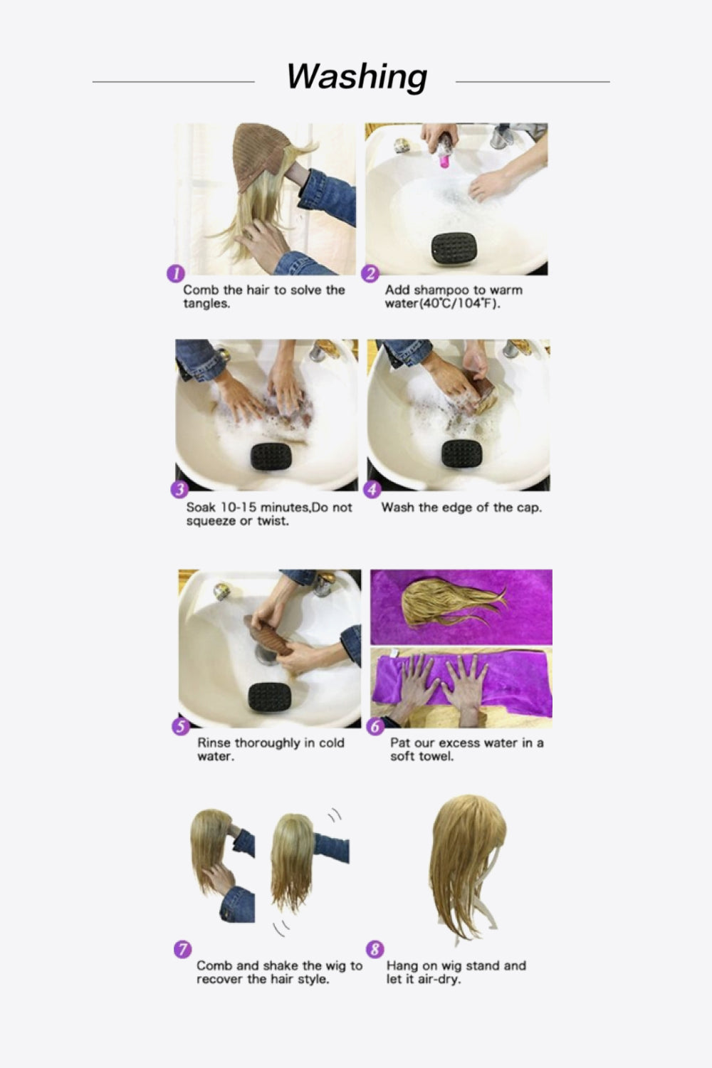 Full Machine Long Wave Wigs 26'' Easy Apparels