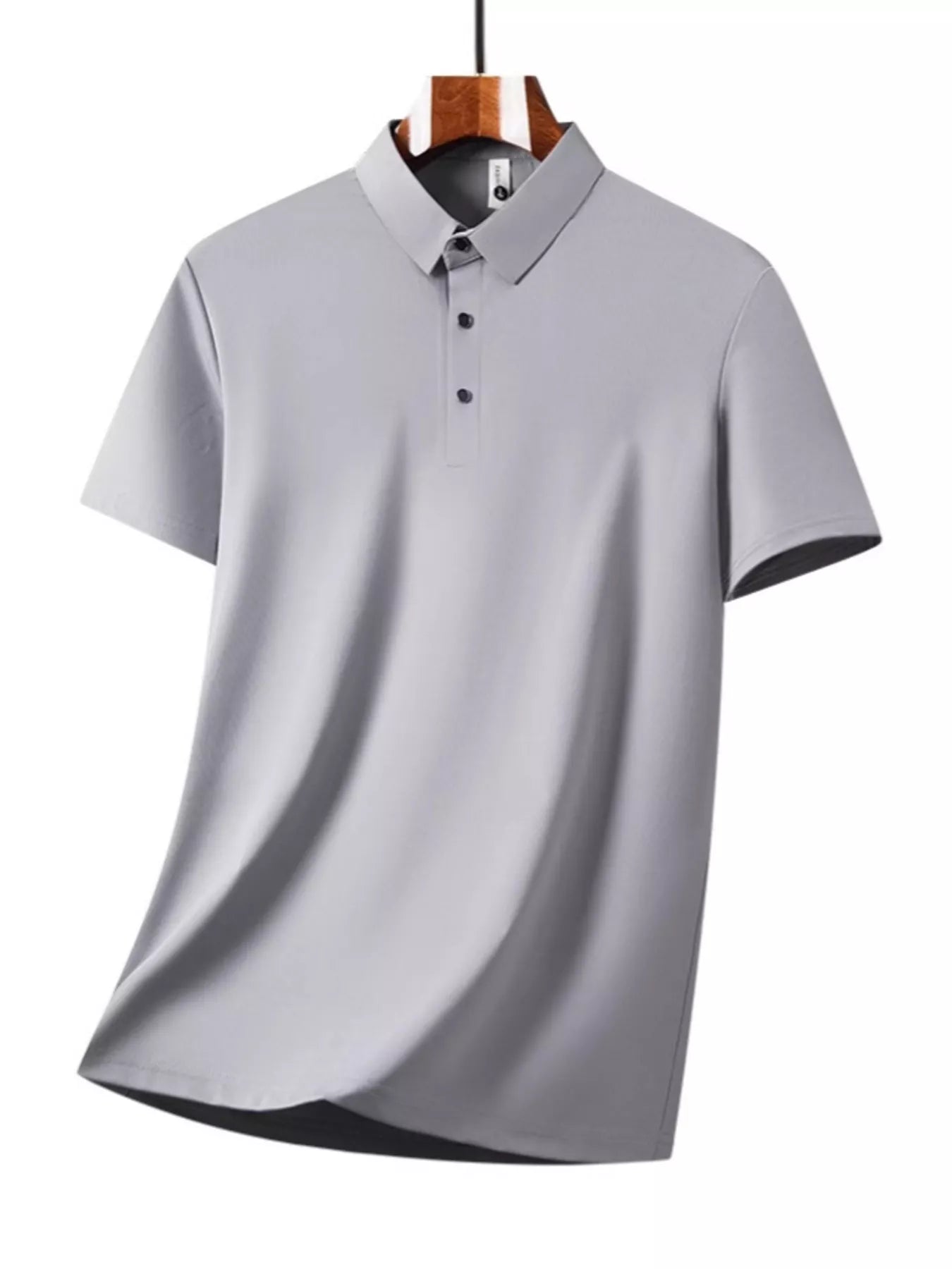 Men's Plus Size Button Detail Short Sleeve Top and Pants Set Easy Apparels