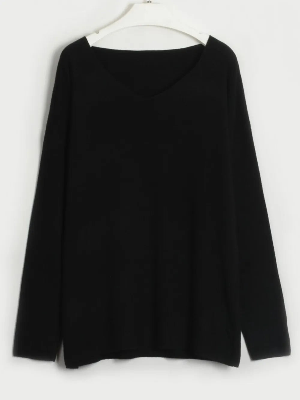 V-Neck Long Sleeve Top and Drawstring Pants Sweater Set Easy Apparels