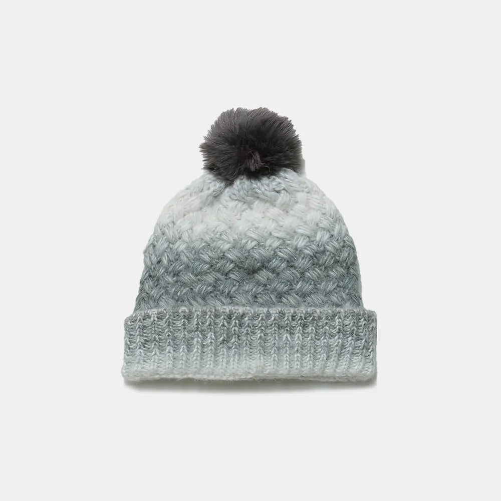 Gradient Knit Hat with Pompom Easy Apparels