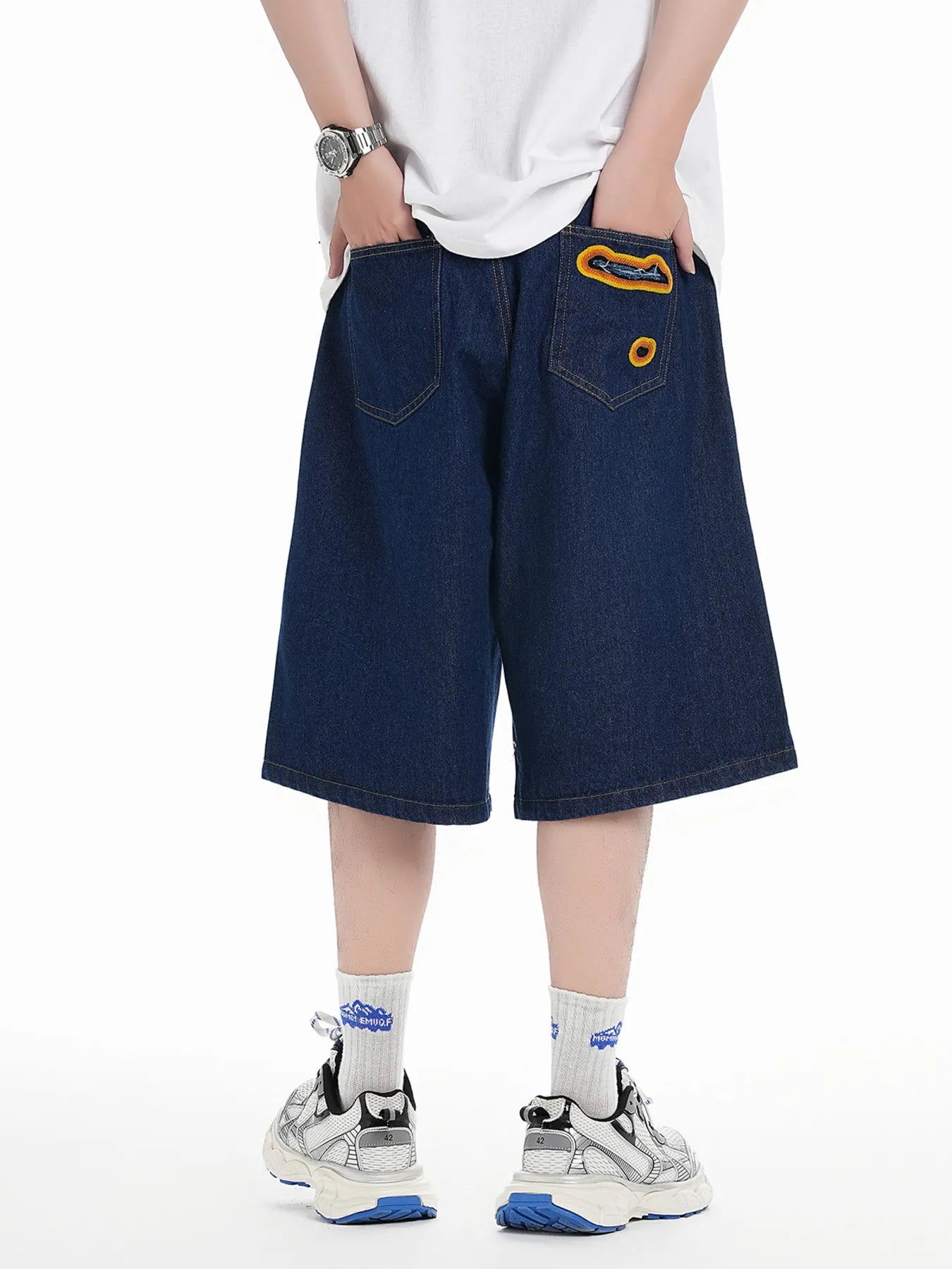 Men's Distressed Loose Fit Denim Shorts Easy Apparels