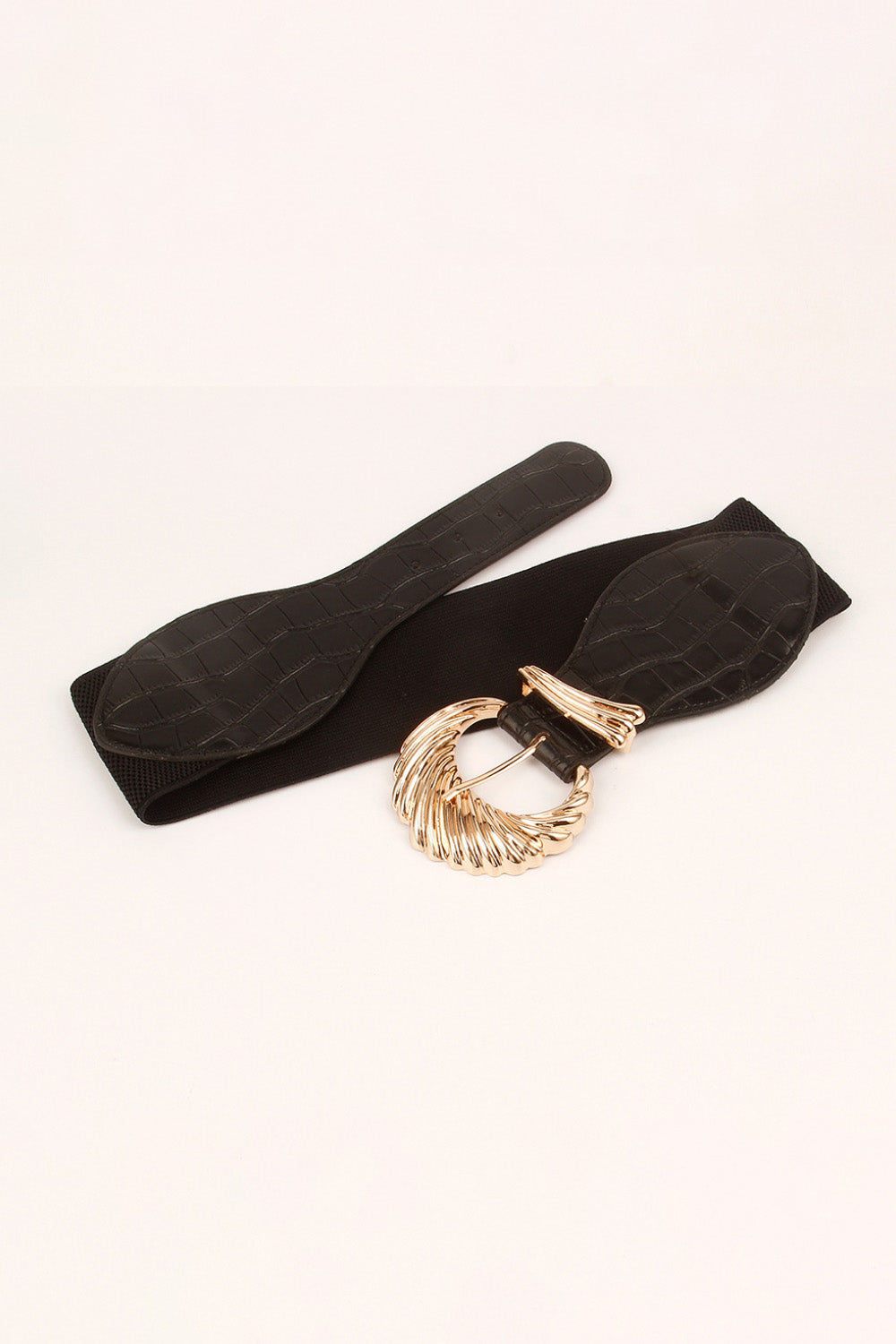 Shell Alloy Buckle Elastic Belt Easy Apparels