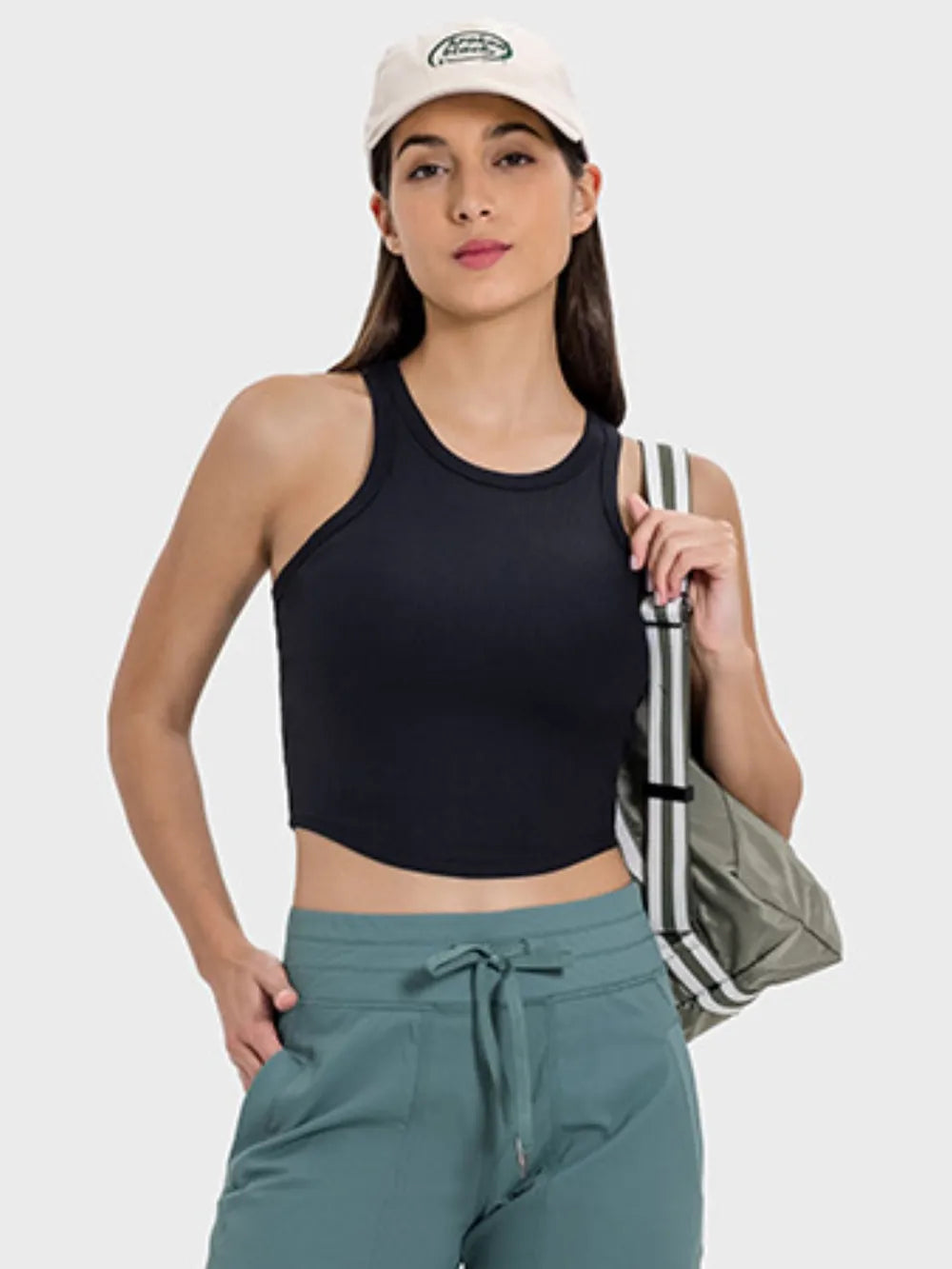 Millennia Round Neck Racerback Active Tank Easy Apparels