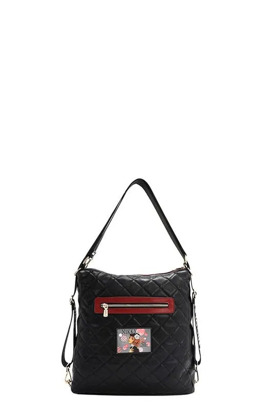 Nicole Lee USA Convertible Adjustable Strap Backpack Bag Easy Apparels