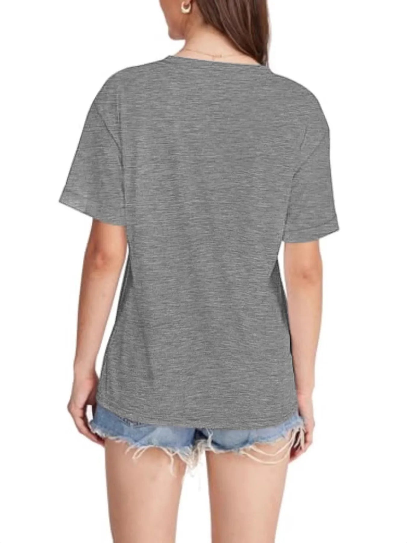 Trendsi V-Neck Pocket T-Shirt