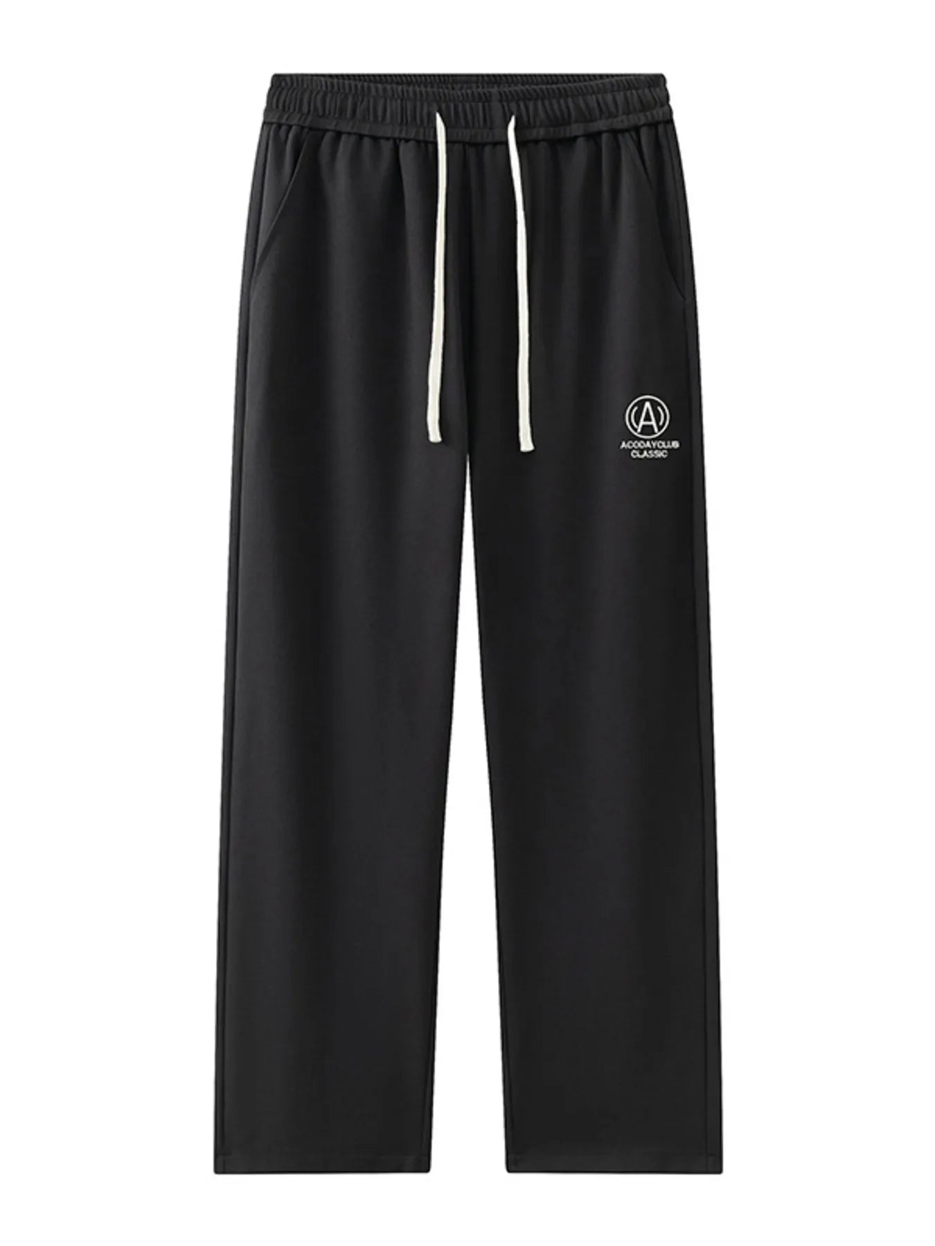 Men's Plus Size Drawstring Sweatpants with Pockets Black Easy Apparels
