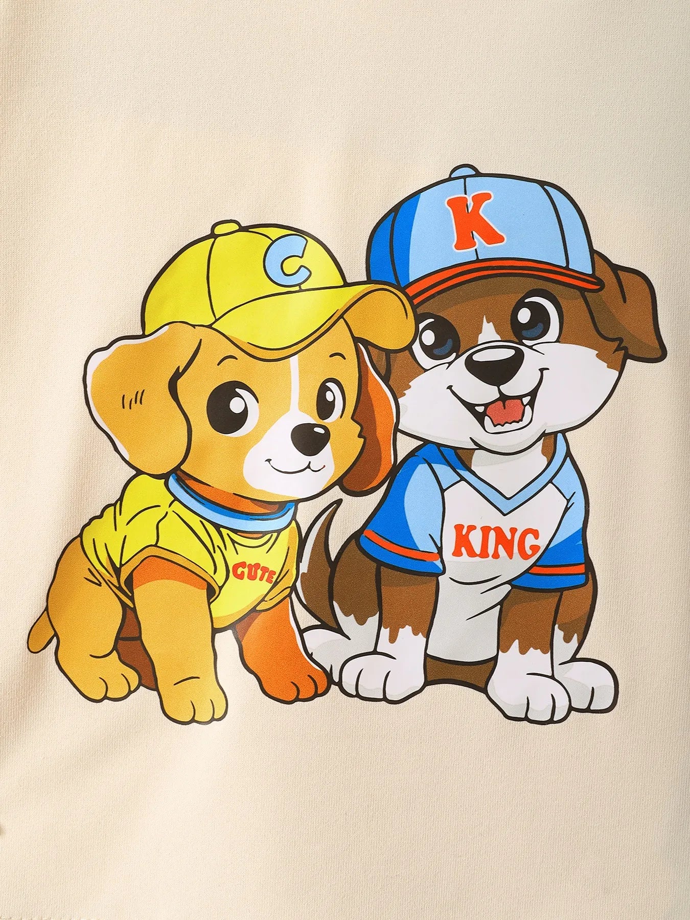 Children's Dog Short Sleeve Hoodie and Shorts Set Easy Apparels