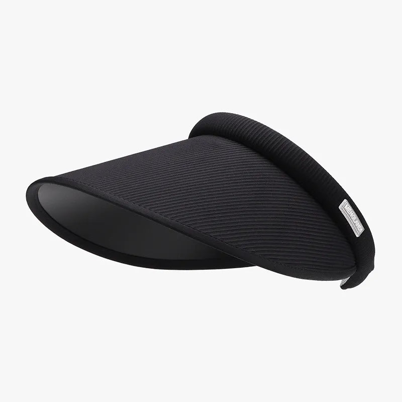 Wide Brim PVC Sun Hat Black One Size Easy Apparels