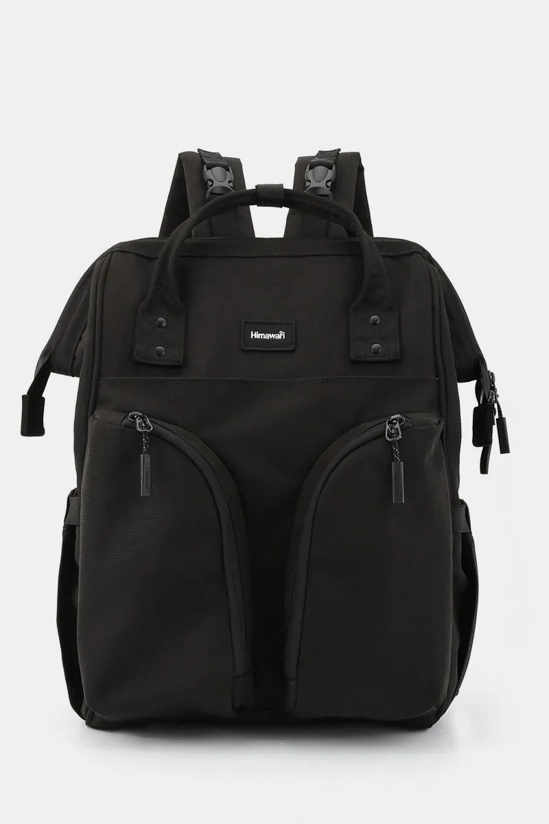 Himawari Waterproof Backpack Bag with Multilayer Pockets Black One Size Easy Apparels