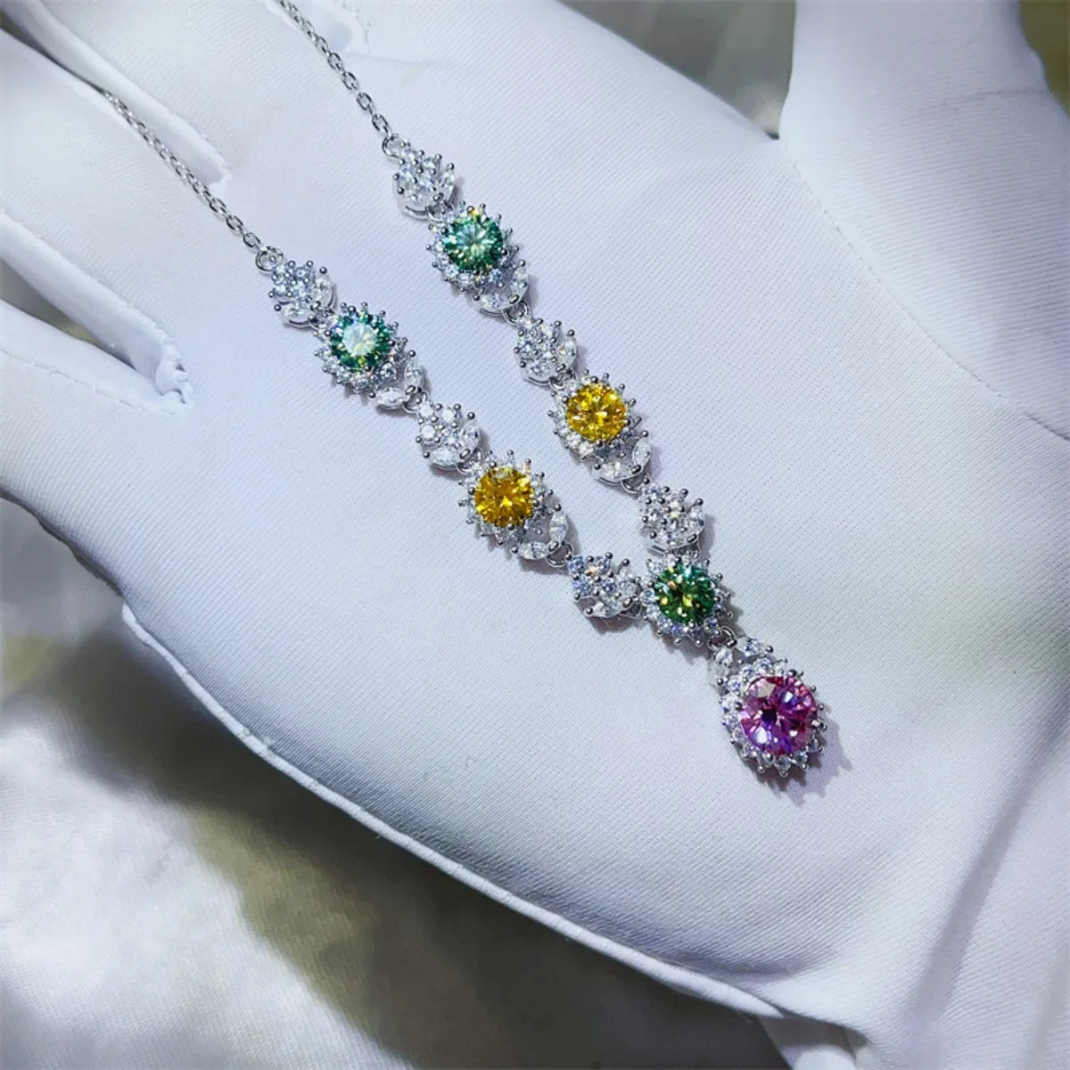 3.5 Carat Moissanite 925 Sterling Silver Necklace Easy Apparels