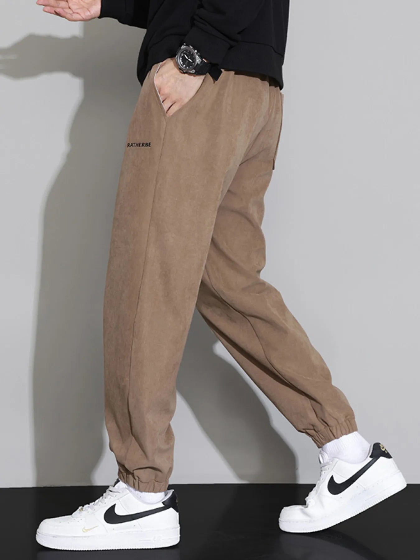 Men's Plus Size Drawstring Joggers with Side Pockets Easy Apparels