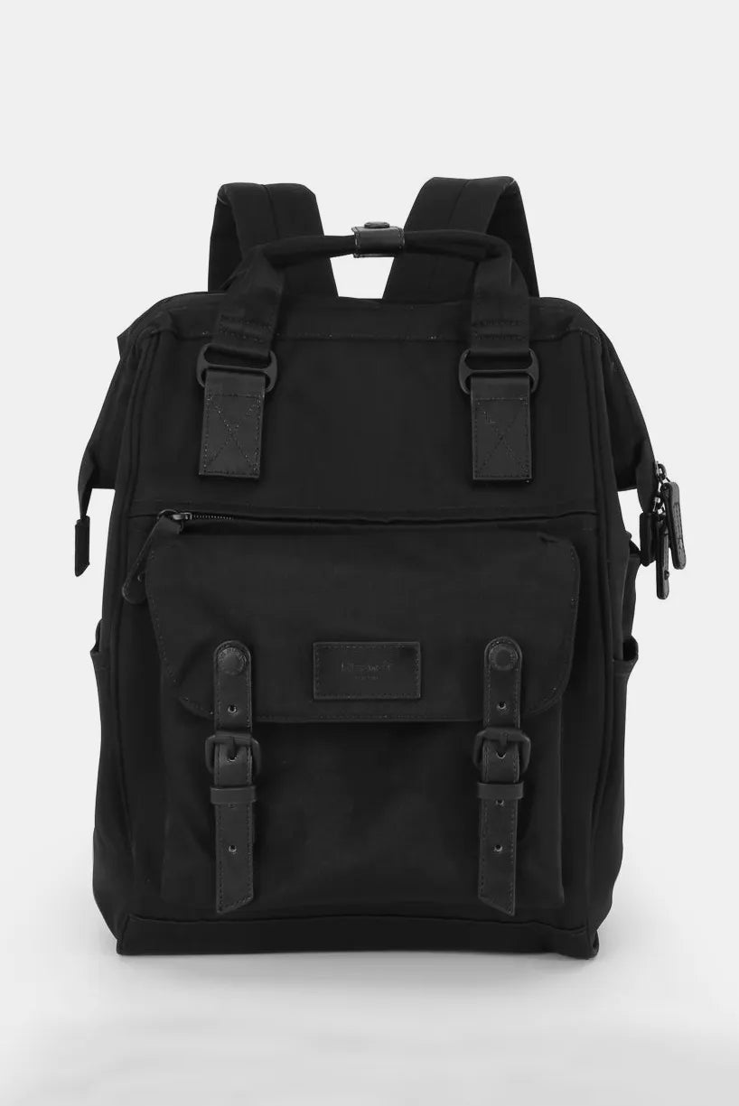 Himawari Waterproof Nylon Backpack Bag with Handles Black One Size Easy Apparels