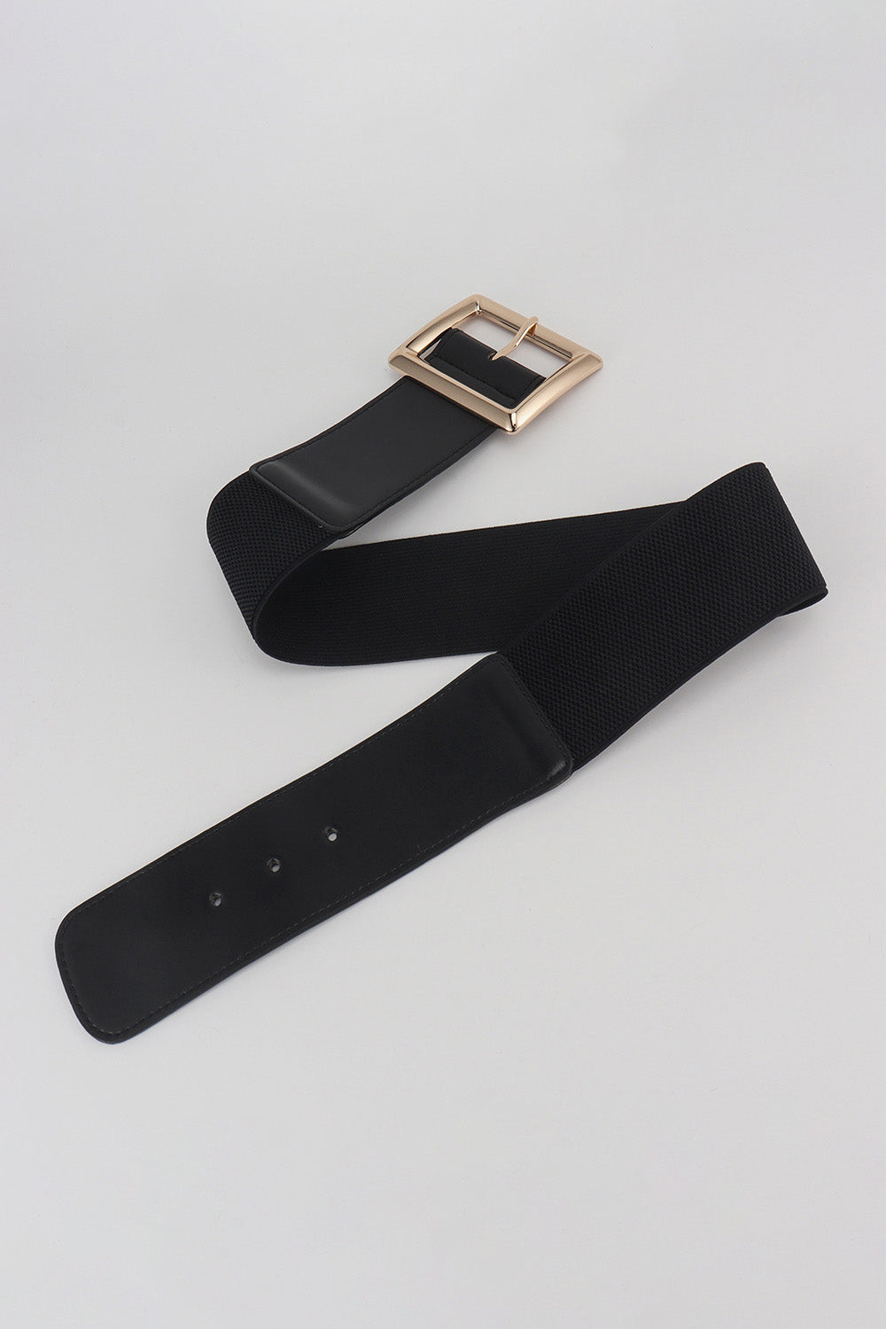 Rectangle Buckle Elastic Wide Belt Easy Apparels