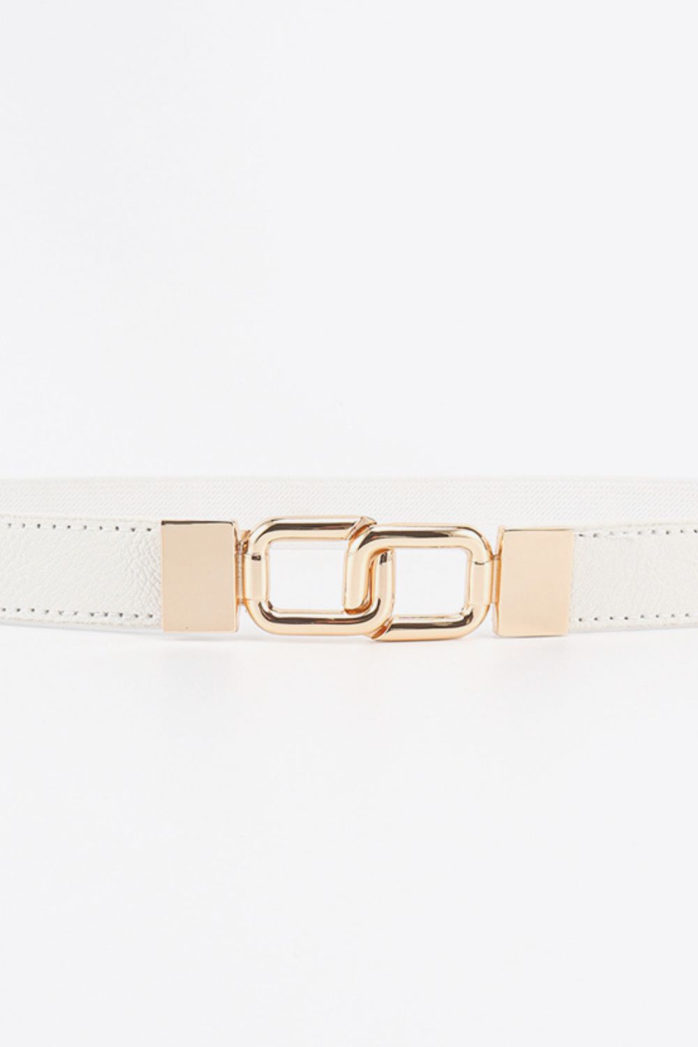 Geometric Double Buckle Elastic Belt Easy Apparels