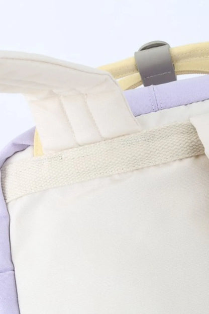 Himawari Contrast Water and Scratch-Resistant Nylon Backpack Bag Easy Apparels